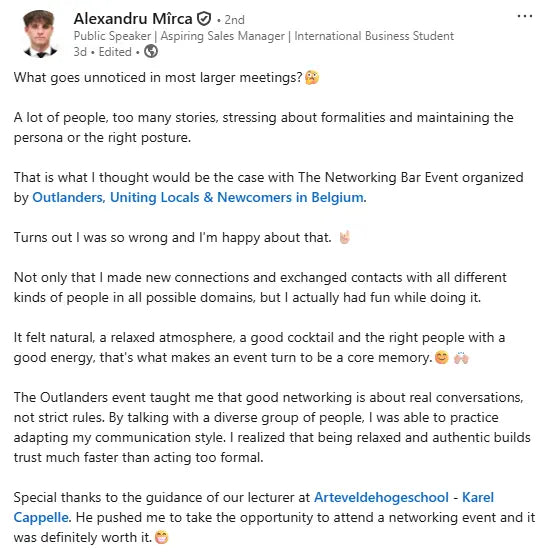 Entrepreneurs Networking (28 May at 7PM) @Fidèle Antwerp Outlanders, BE1024405518