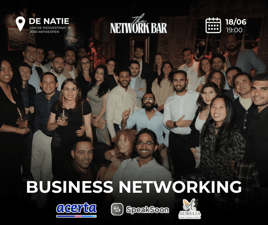 Entrepreneurs Networking (18 June at 7PM) @ De Natie | With Acerta, Speaksoon & Aurelia Oils - Outlanders, The Network Bar